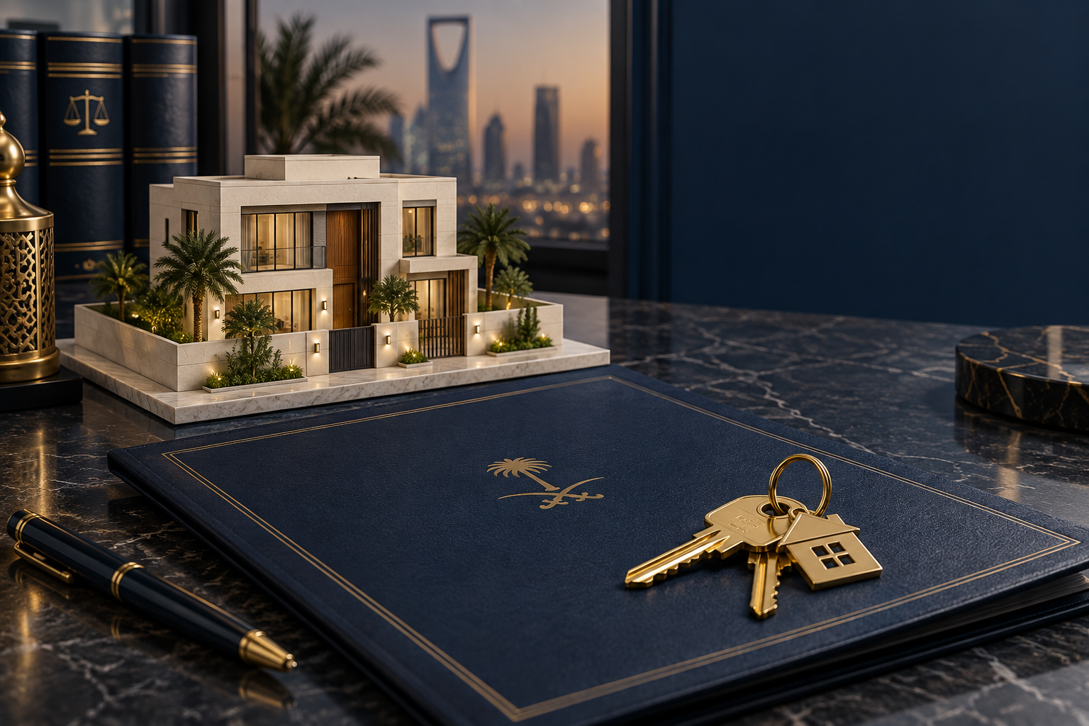 تصميم يعبّر عن القضايا العقارية